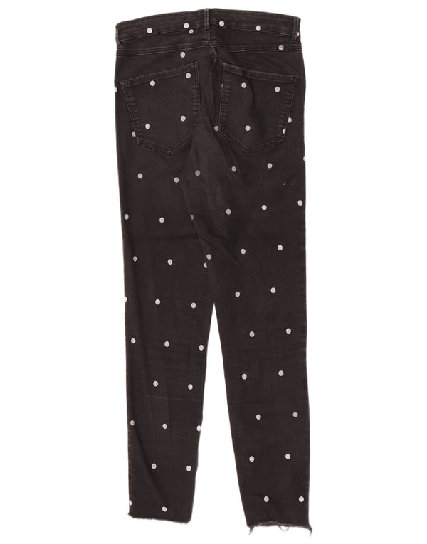 Jeans Jeggings Trafaluc da donna Zara EU 40 medio W30 L27 nero maculato