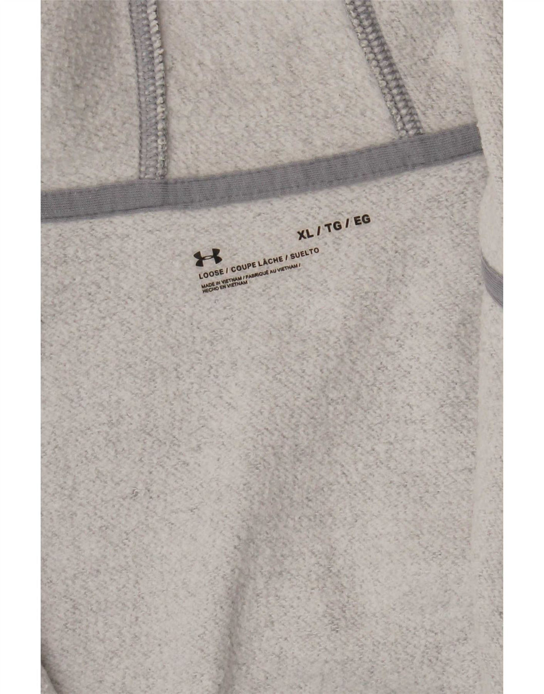 Felpa con cappuccio e zip da uomo Under Armour XL grigio chiazzato