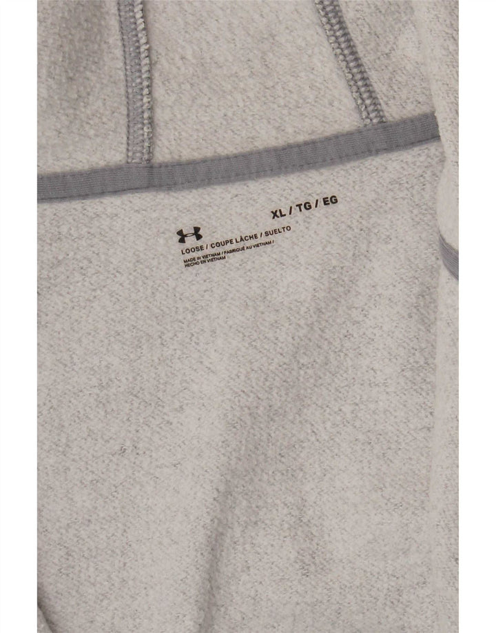 Felpa con cappuccio e zip da uomo Under Armour XL grigio chiazzato