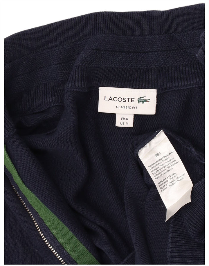 Maglione cardigan vestibilità classica da uomo Lacoste taglia 4 cotone medio blu navy