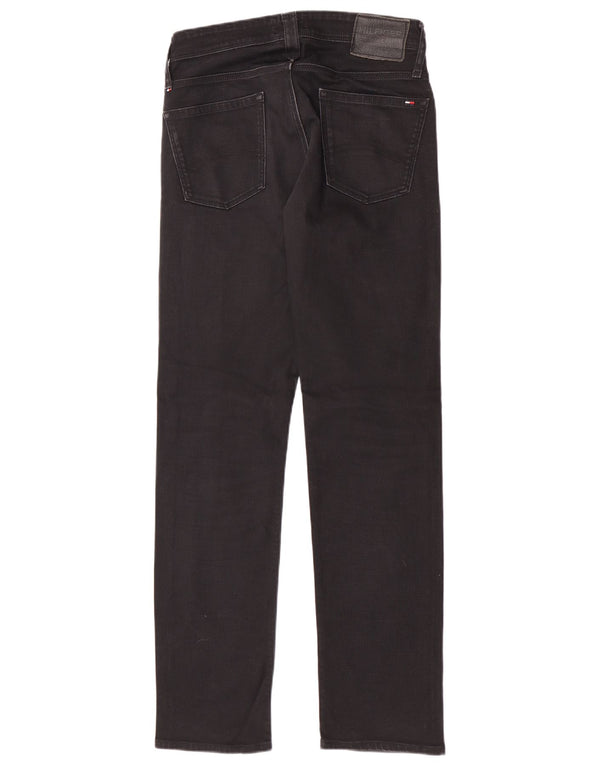 Jeans slim da uomo Tommy Hilfiger W30 L32 cotone nero