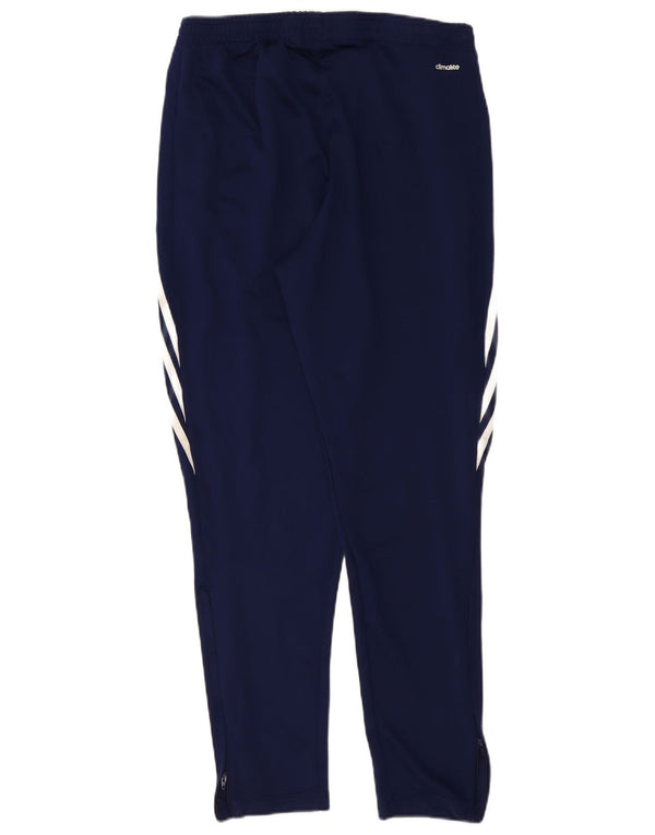 Pantaloni da tuta Adidas Climalite da uomo di grandi dimensioni in poliestere blu navy