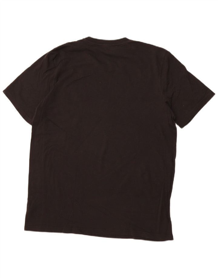 T-shirt da uomo ADIDAS Top grande in cotone nero