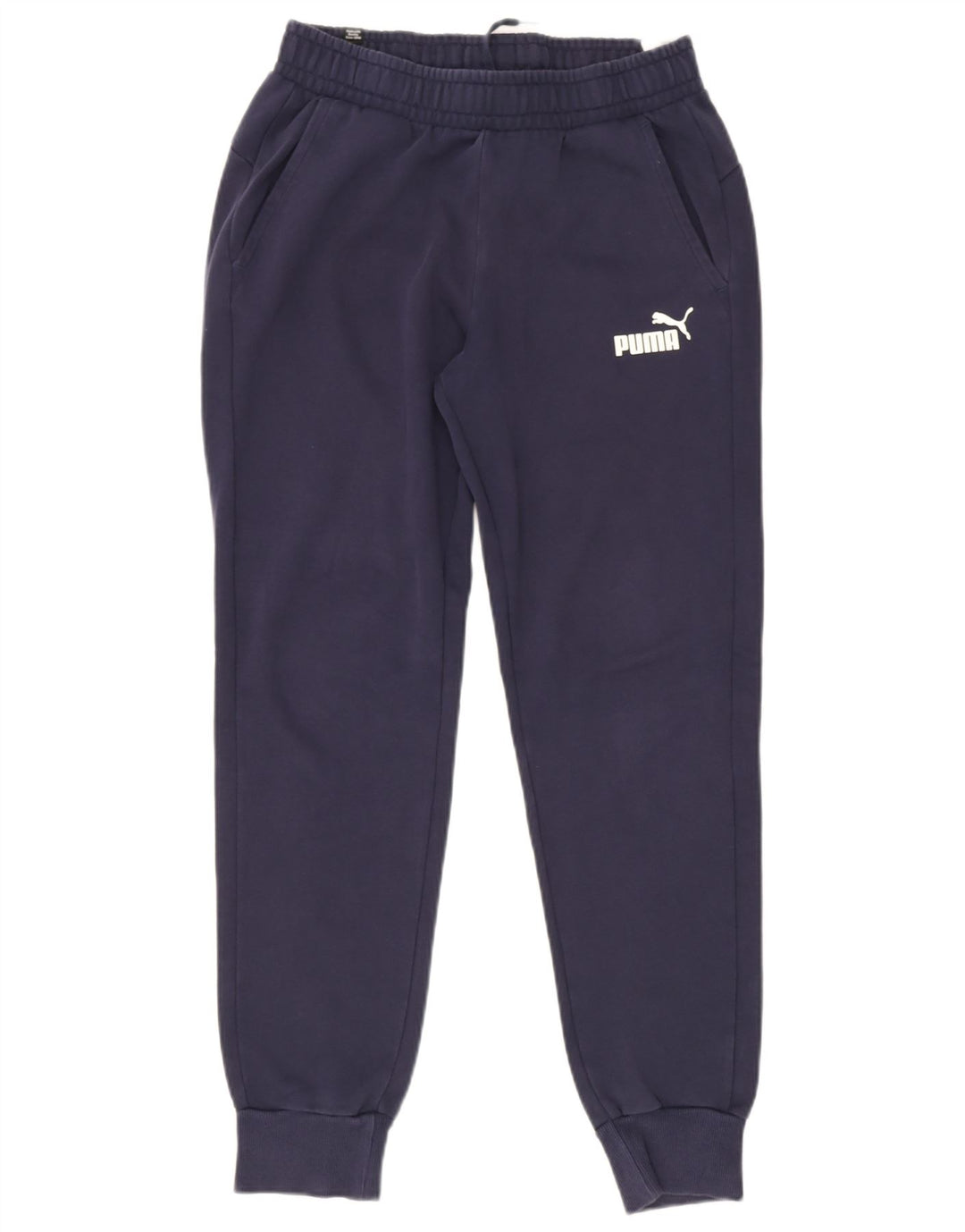 Pantaloni da tuta da uomo Puma Joggers medi in cotone blu navy