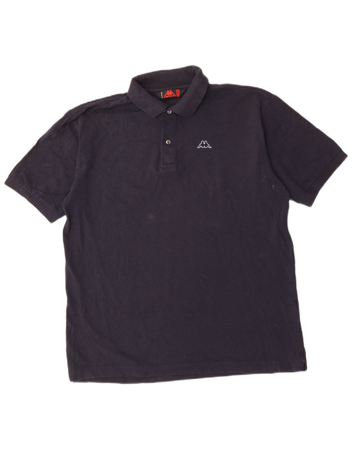 Polo KAPPA da uomo XL in cotone blu navy