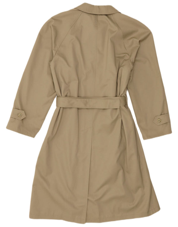 Trench da uomo vintage IT 46 piccolo in poliestere beige