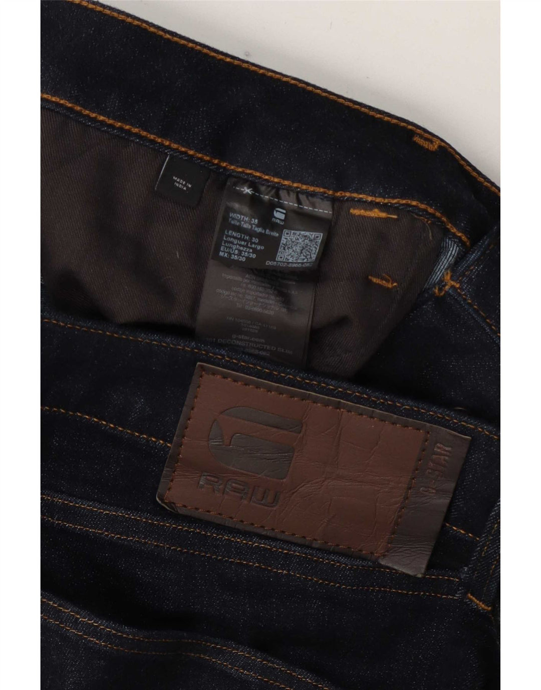 Jeans slim da uomo G-Star W35 L30 cotone blu navy