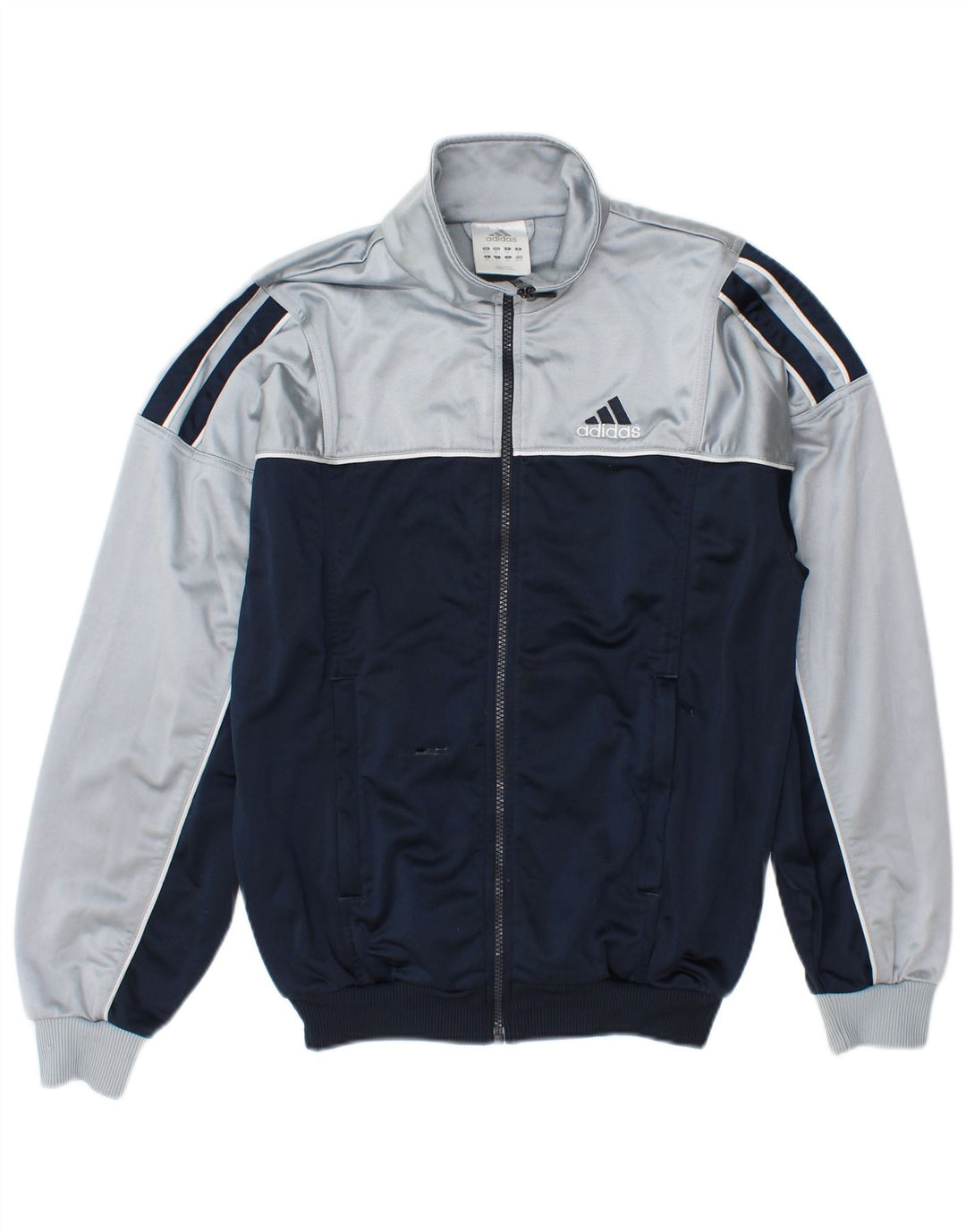 Giacca da tuta da uomo Adidas UK 32/34 XS Blu Colourblock Poliestere