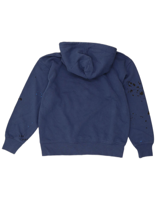 Maglione con cappuccio e vestibilità comoda grafica da ragazzo di Zara 11-12 anni blu maculato moderno