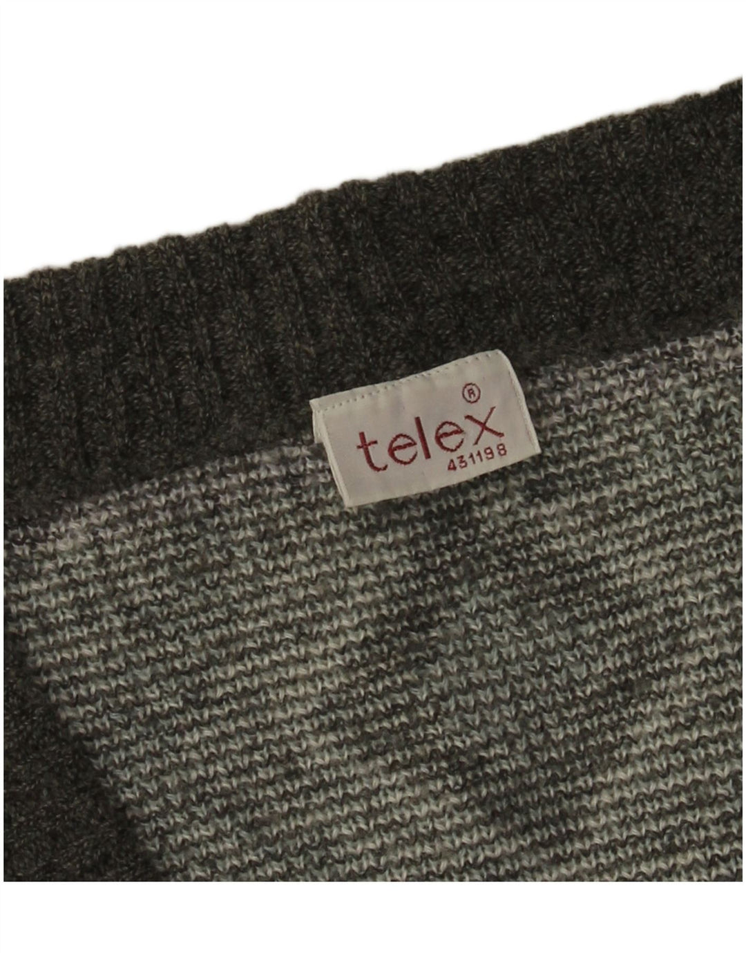 Maglione cardigan da uomo vintage grande grigio a rombi/diamante