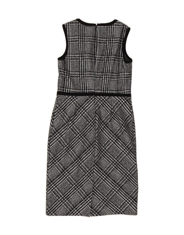 JOSEPH RIBKOFF Womens Sleeveless Sheath Dress UK 10 Small  Black Check