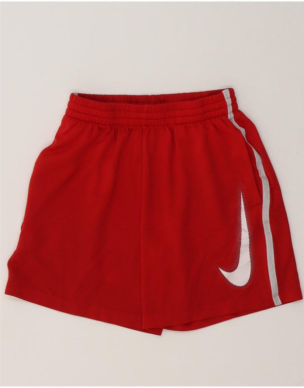 Pantaloncini sportivi Nike da ragazzo Dri Fit Graphic 10-11 anni poliestere rosso medio