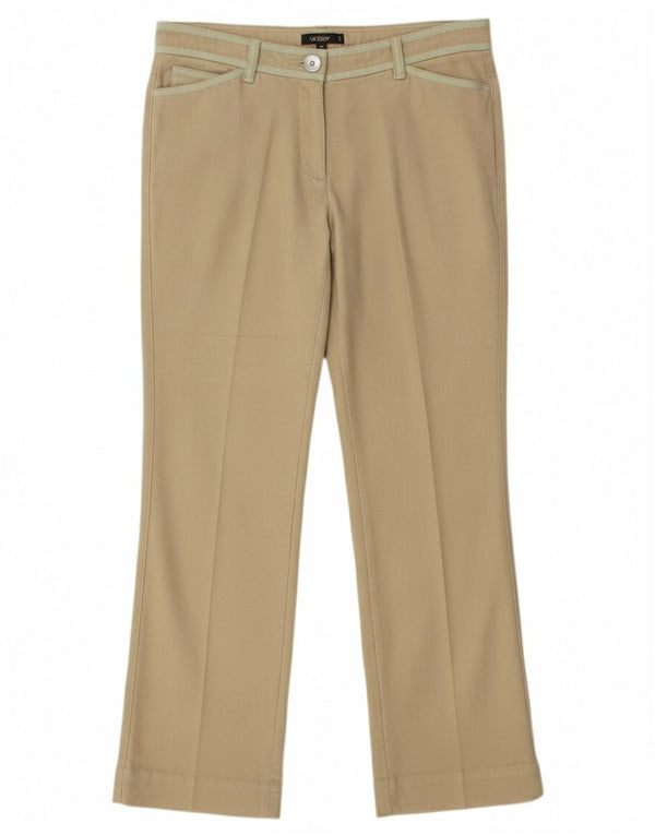 Pantaloni casual dritti da donna Hobbs UK 12 Medium W32 L30 Cotone beige