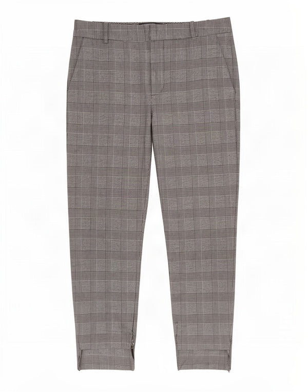 Pantaloni chino slim da donna Zara EU 40 medi W30 L27 grigio pied de poule
