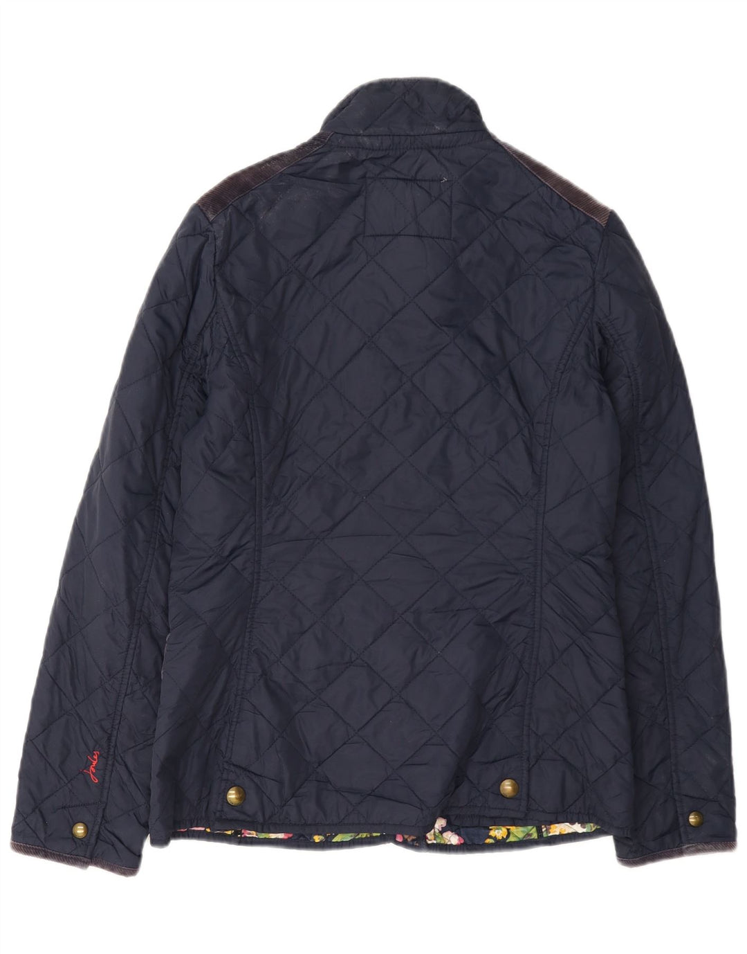 Giacca trapuntata da donna Joules UK 10 piccola in cotone blu navy