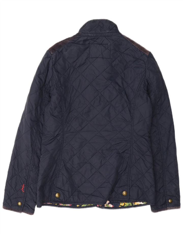 Giacca trapuntata da donna Joules UK 10 piccola in cotone blu navy