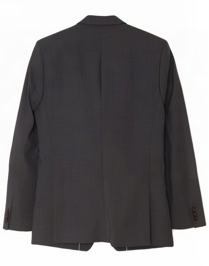 Giacca blazer slim fit lunga a 2 bottoni Marks & Spencer da uomo UK 40 Grigio medio
