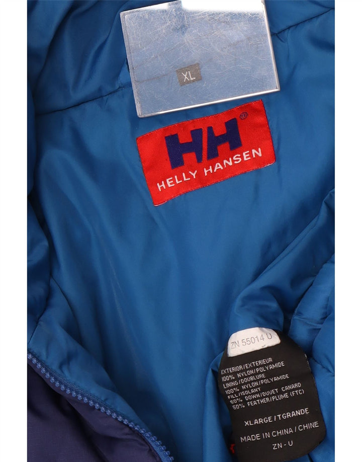 Giacca imbottita da uomo Helly Hansen UK 42 XL Nylon color block blu