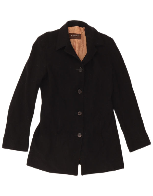 Giacca blazer da donna a 4 bottoni Massimo Dutti EU 38 piccola lana nera