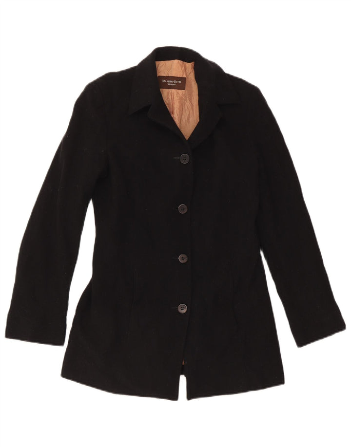 Giacca blazer da donna a 4 bottoni Massimo Dutti EU 38 piccola lana nera
