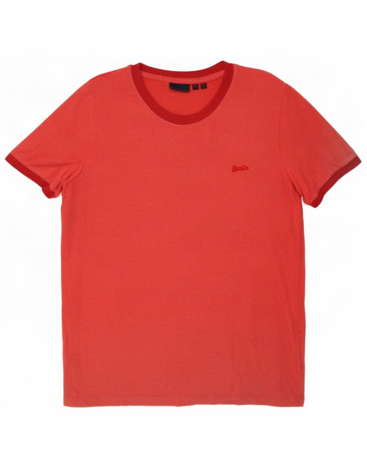 T-shirt da donna Superdry Top UK 10 Small rossa in cotone