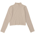 Top corto da donna Zara a maniche lunghe UK 12 bianco medio