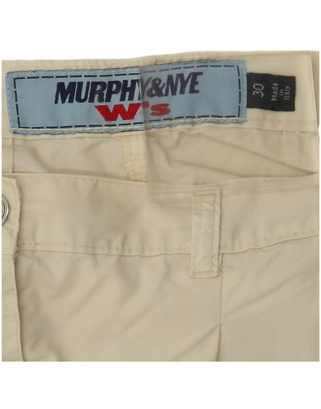 Pantaloncini chino con pegging da donna Murphy & Nye W30 cotone beige medio
