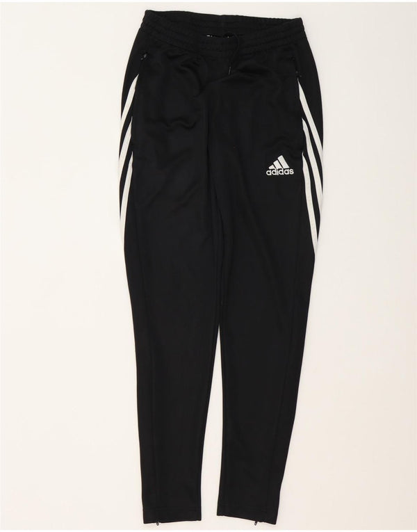 Pantaloni da tuta Adidas Climalite da uomo piccoli in poliestere nero