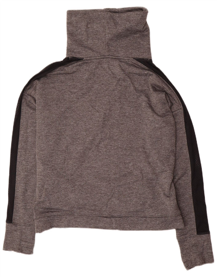 Felpa da donna vestibilità ampia Under Armour, maglione UK 16, grande poliestere grigio