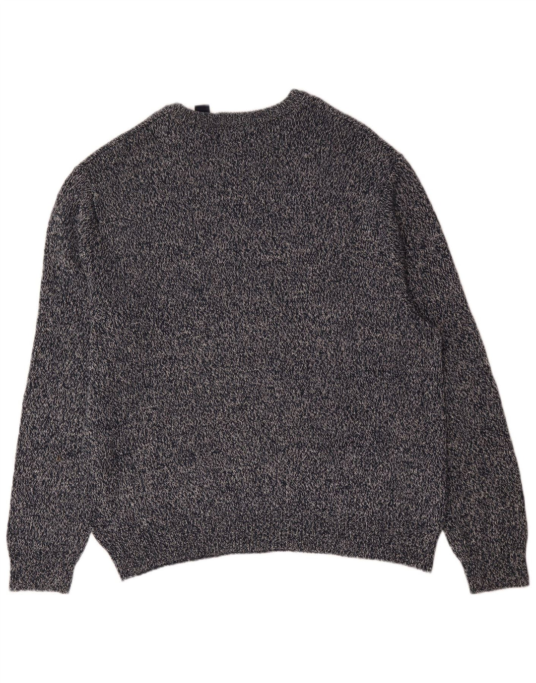 Maglione maglione girocollo da uomo Chaps 2XL cotone screziato blu navy