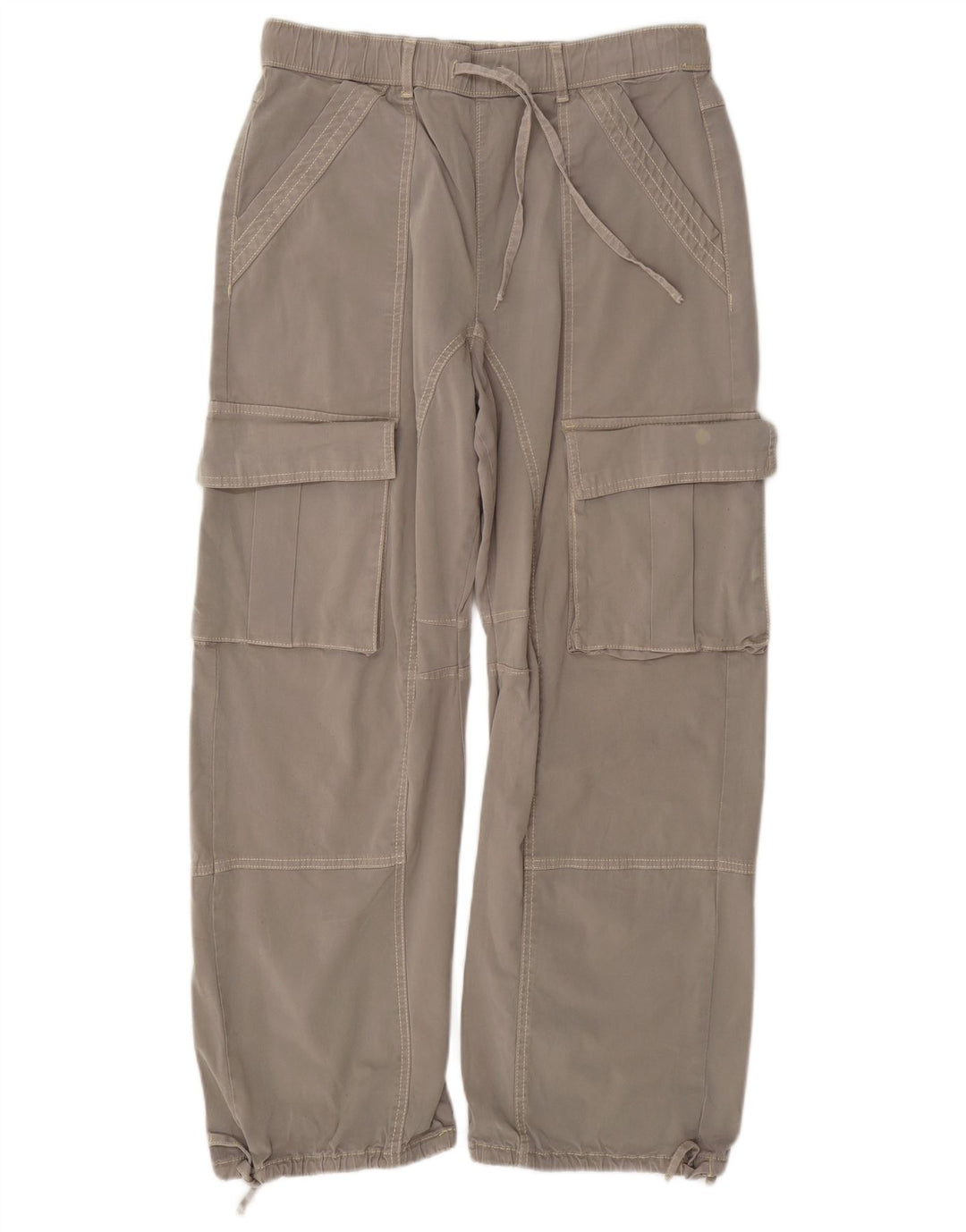 Pantaloni cargo dritti da donna Zara EU 38 Small W28 L28 Grigio