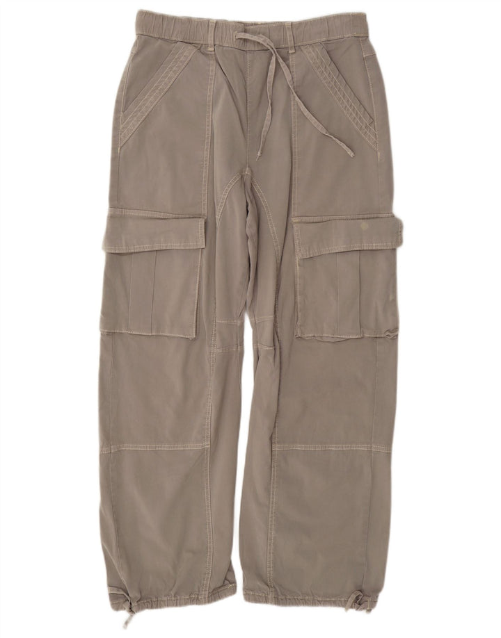 Pantaloni cargo dritti da donna Zara EU 38 Small W28 L28 Grigio