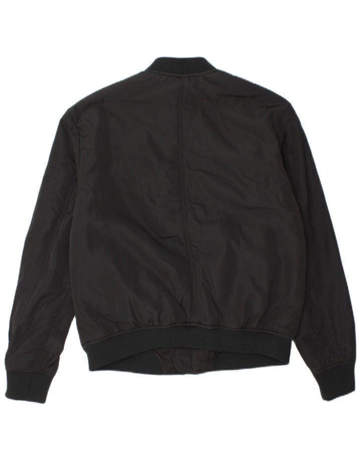Giubbotto bomber da donna ZARA UK 10 piccolo poliestere nero