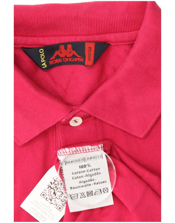 Polo da uomo KAPPA in cotone rosa medio