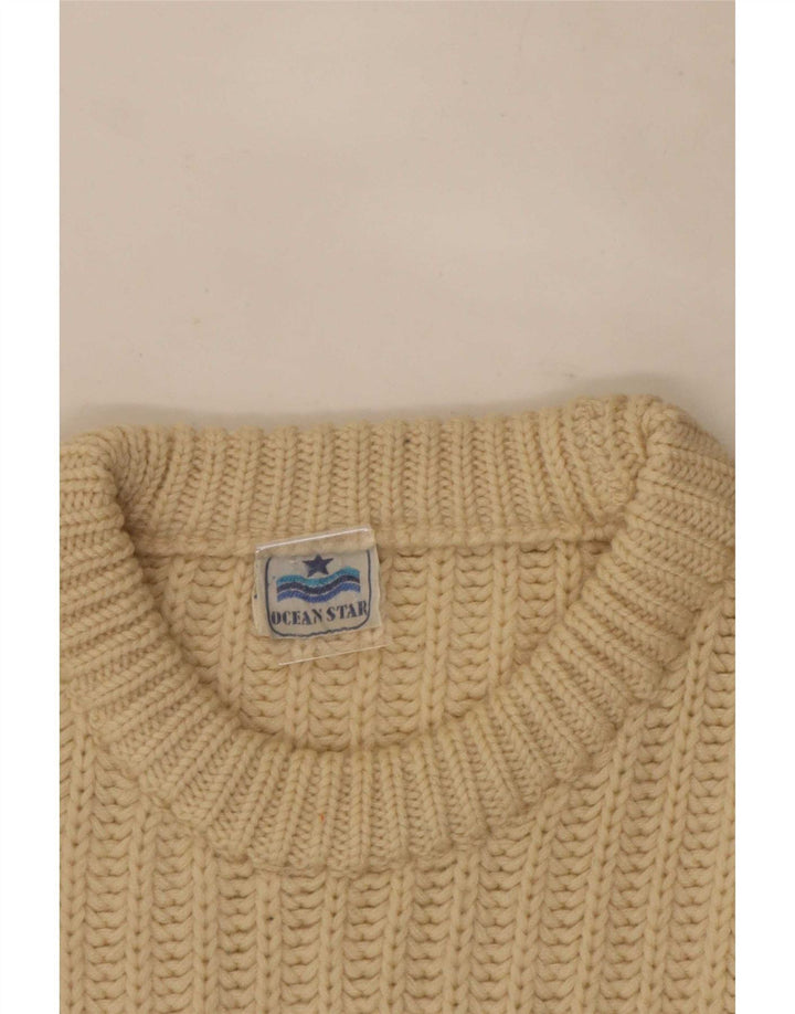 Maglione girocollo da uomo Ocean Star IT 48 Colorblock beige medio