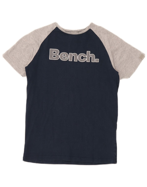 T-shirt grafica BENCH per ragazzi, 11-12 anni, in cotone color block blu navy