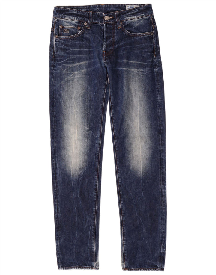 Jeans slim da uomo G-Star 3301 W28 L32 cotone blu