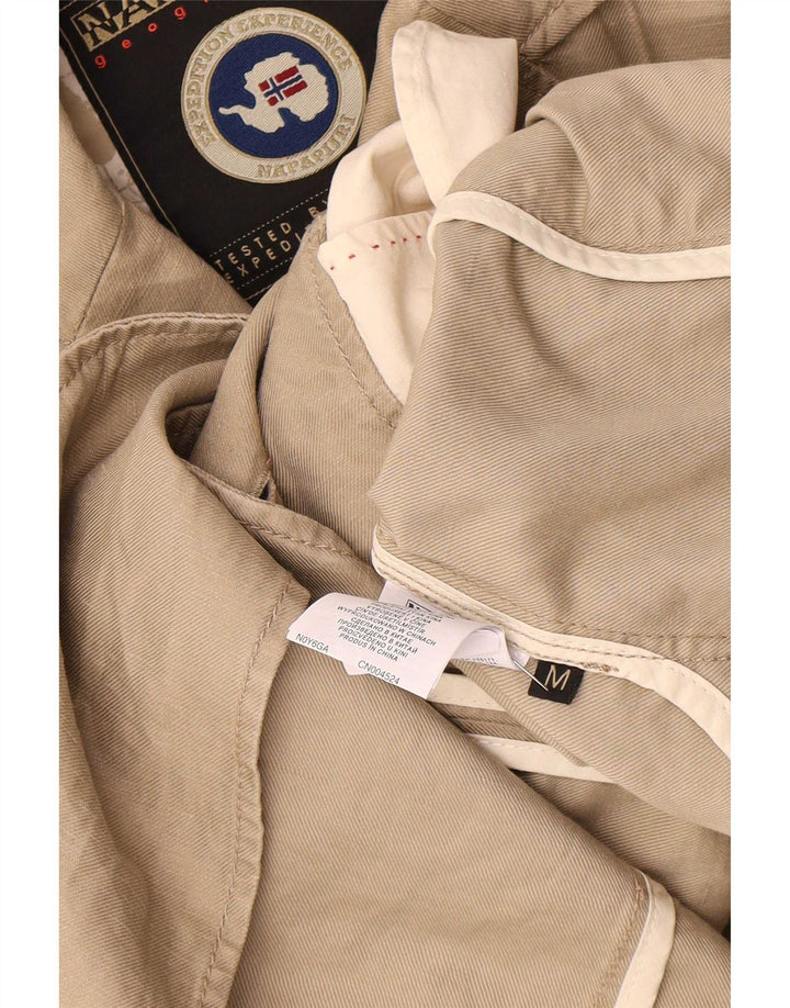 Giacca blazer a 2 bottoni Geographic da uomo Napapijri UK 38 Cotone beige medio