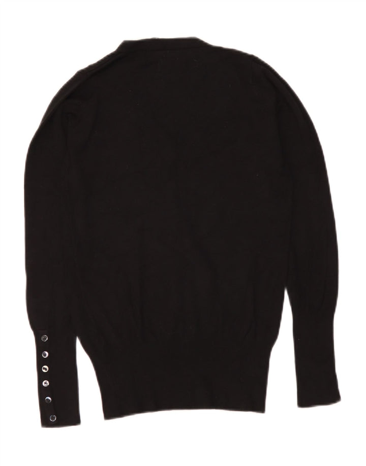 Maglione Zara da donna con scollo a V UK 10 piccolo nero