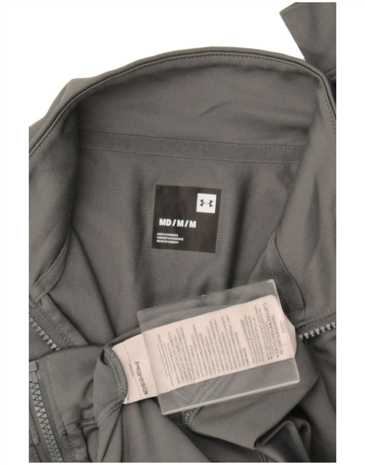 Giacca da tuta da uomo Under Armour in poliestere color block grigio medio