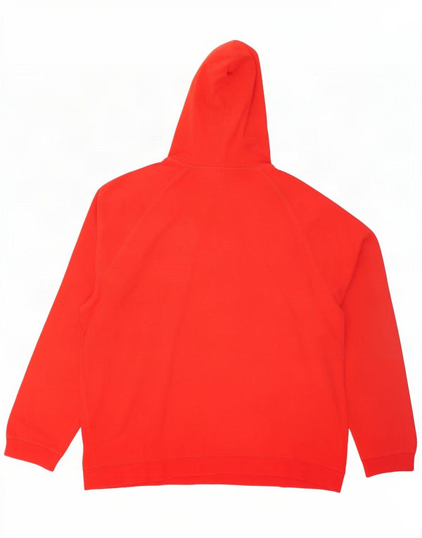 Felpa con cappuccio grafica da uomo Nike UK 45/47 XL cotone rosso
