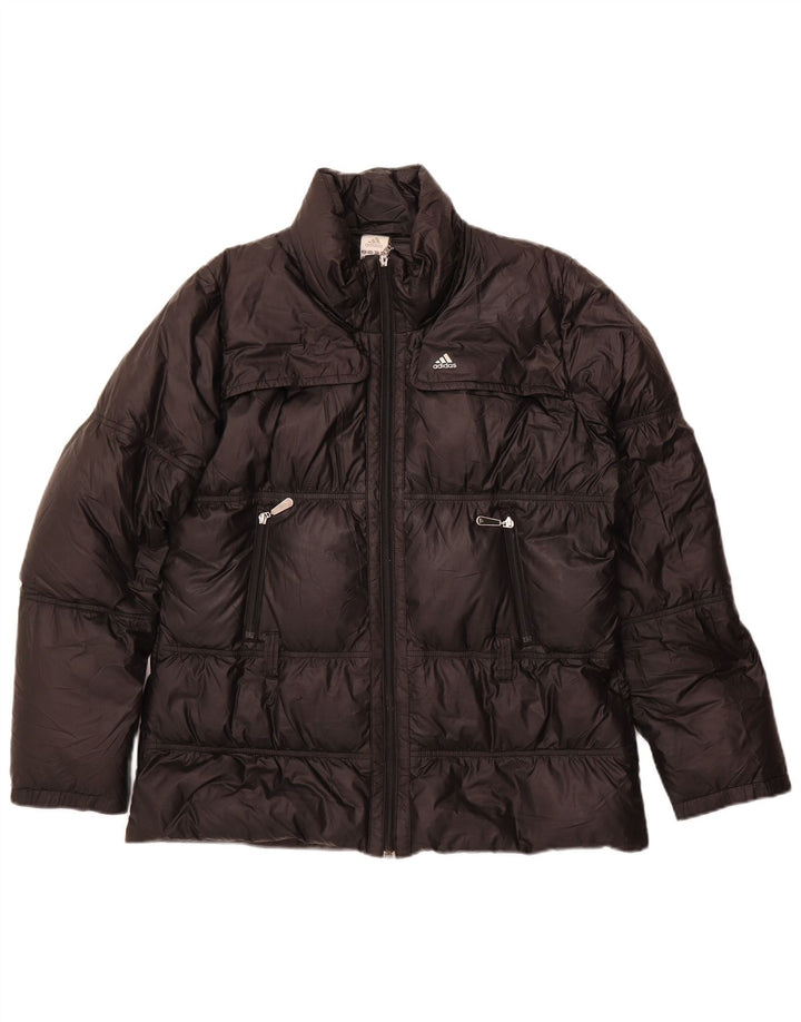 Giacca imbottita da donna Adidas UK 16 grande poliestere nero