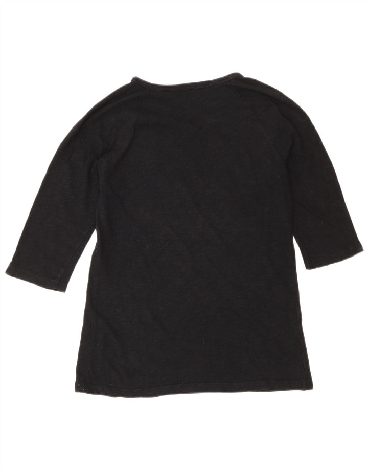 Top Zara Donna Manica 3/4 UK 10 Small Nero