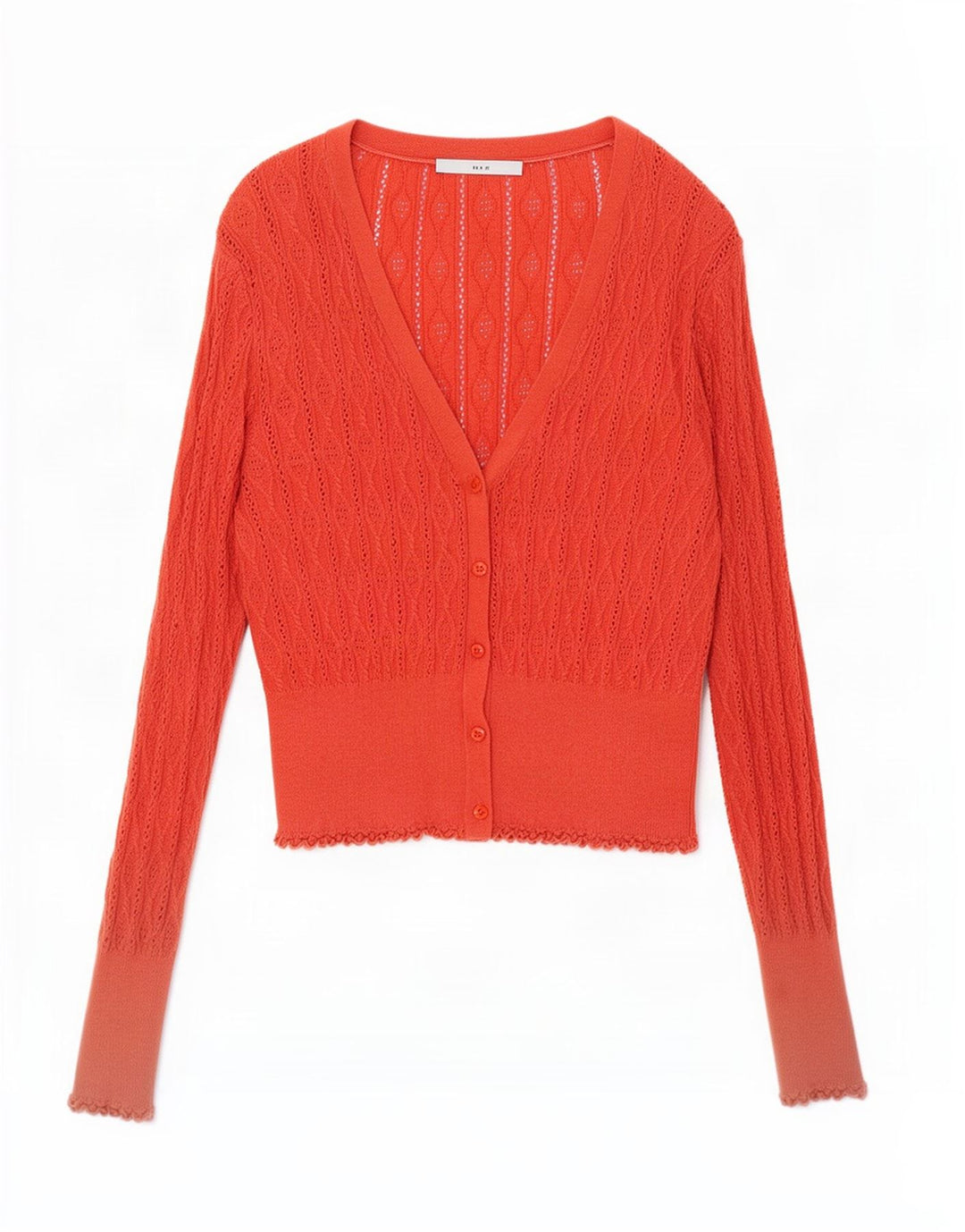 Maglione cardigan oversize da donna Oasis UK 14 Cotone arancione medio