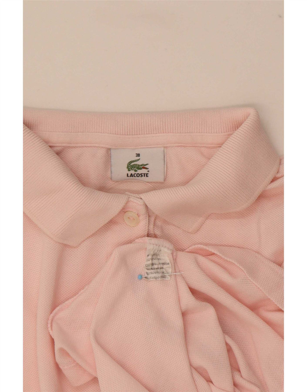 Polo da donna Lacoste taglia 38 cotone rosa medio