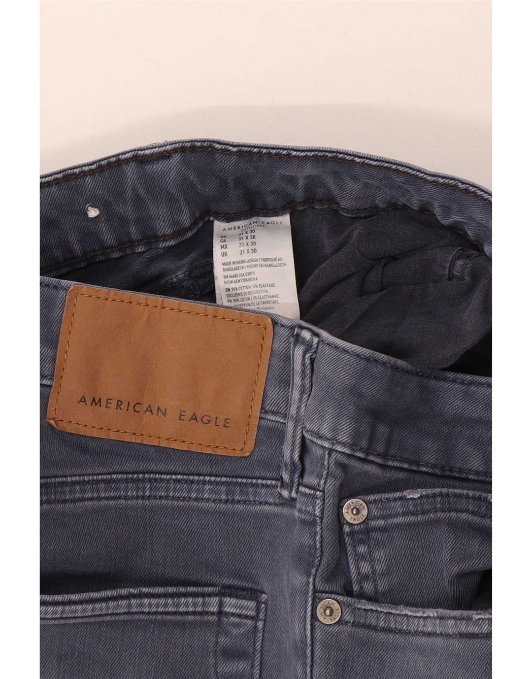 Jeans slim da uomo American Eagle W31 L30 cotone blu