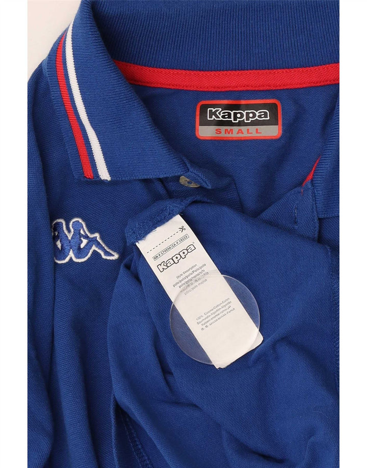 Polo Kappa Uomo Piccola in Cotone Rigato Blu