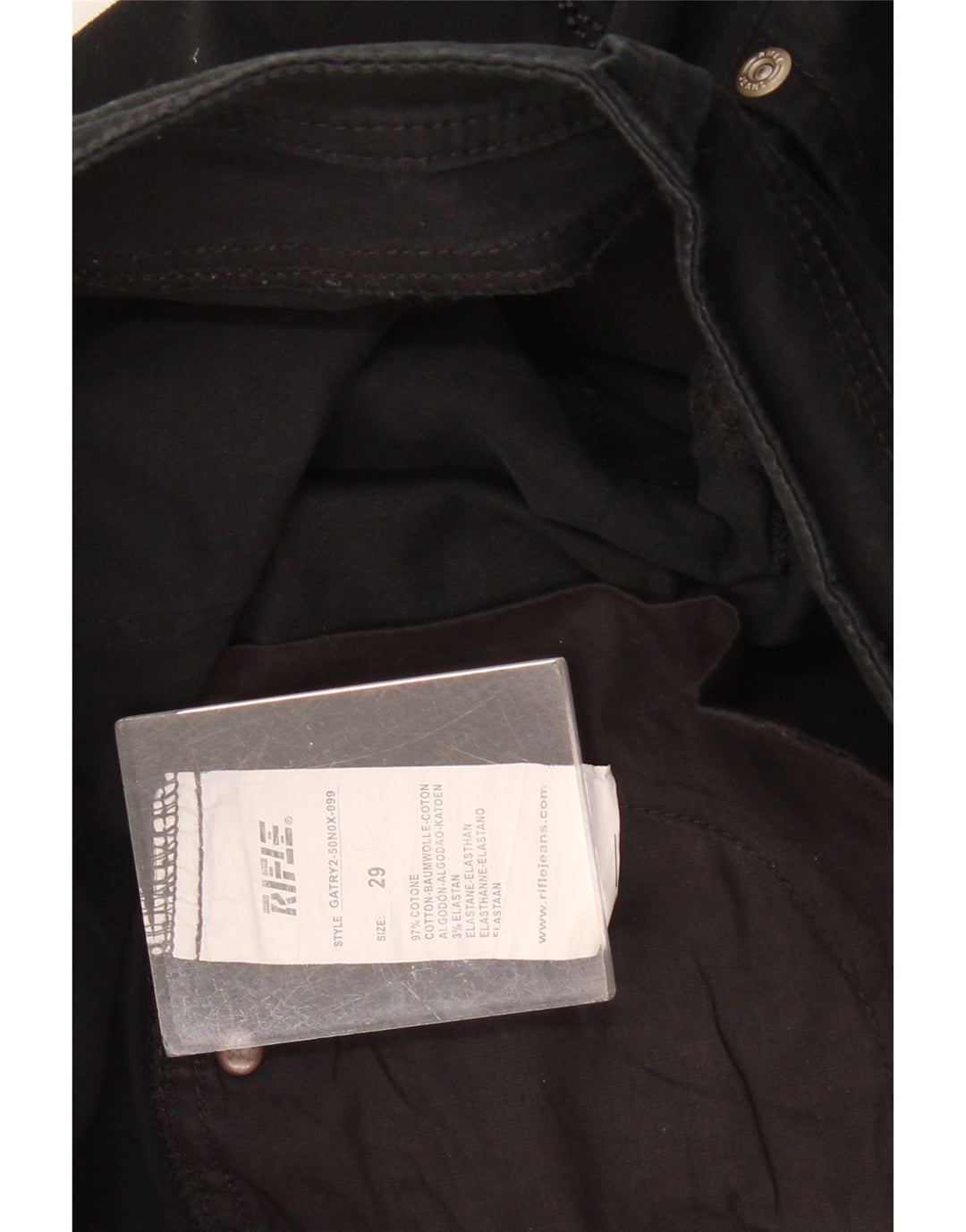 Bermuda da donna RIFLE W29 cotone nero medio