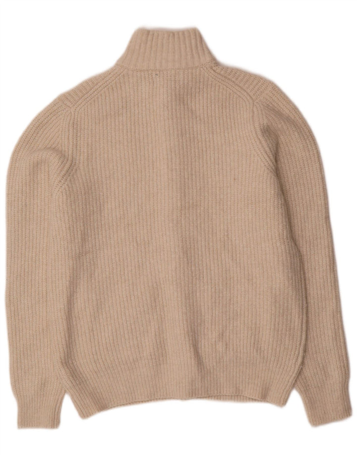 Maglione cardigan da uomo Marks & Spencer in lana beige medio