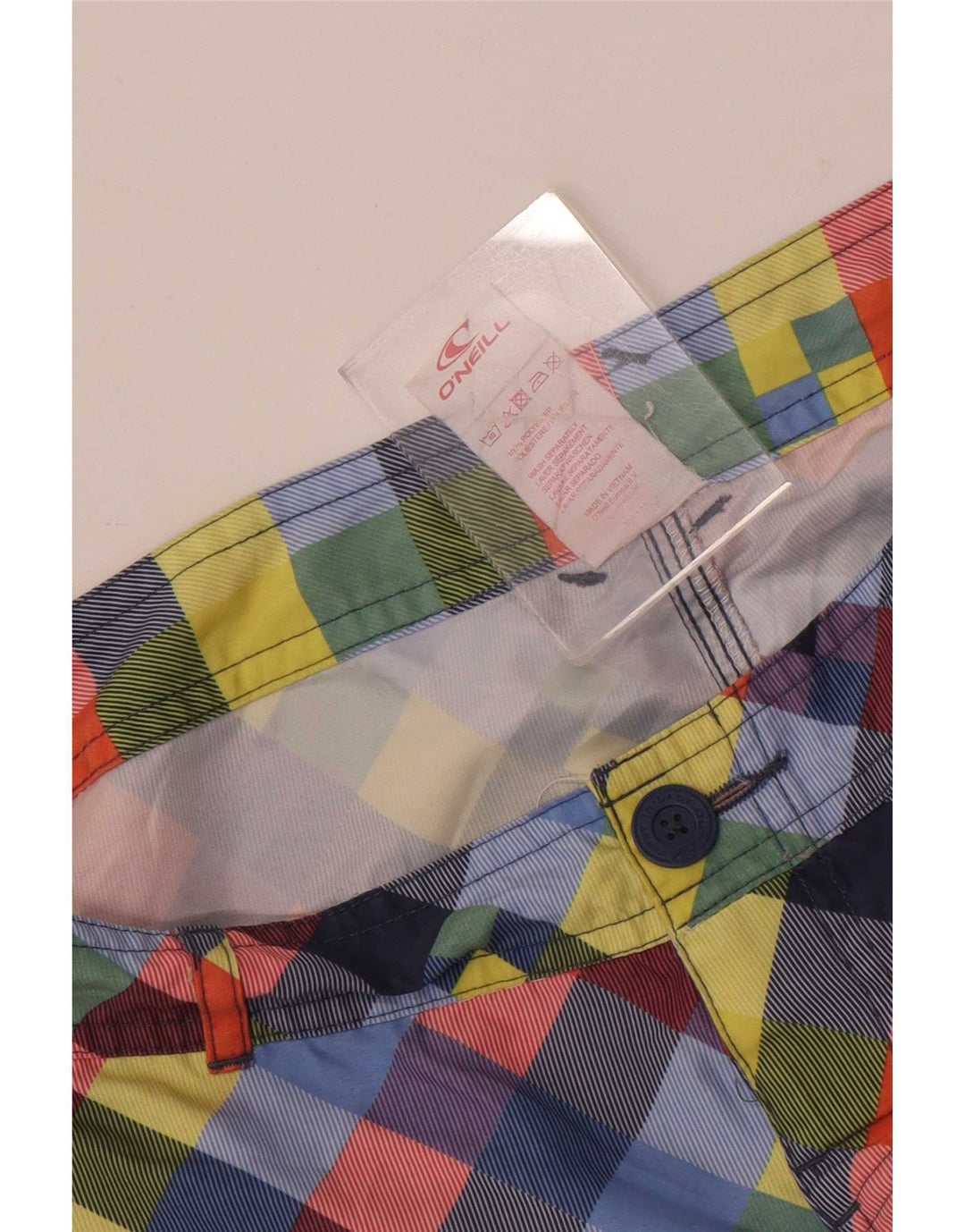 Pantaloncini da bagno da uomo O'Neill poliestere medio a quadri multicolore